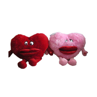 2-kolorowa poduszka 7.87in 20 cm pluszowa poduszka w kształcie serca z czerwoną wargą nietoksyczna
