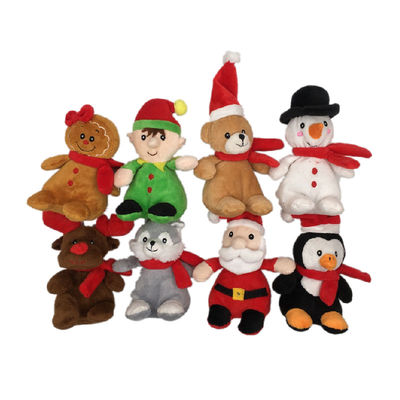 15 cm 5,9 cala Świąteczne animowane pluszaki, które śpiewają piernikowe pluszowe zabawki 8 Asstd