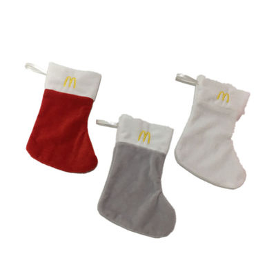 18cm 7.09in McDonald'S Soft Cable Knit Spersonalizowane pończochy świąteczne Oem