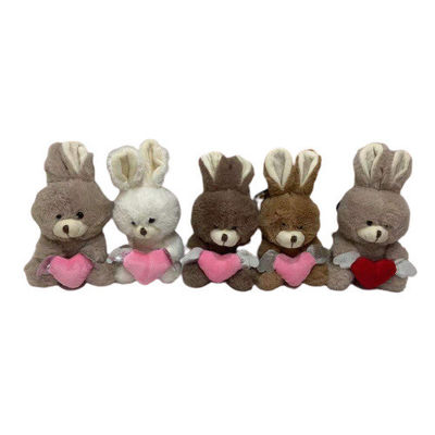 15 Cm 5 CLRS Śliczny pluszowy królik z zabawkami w kształcie serca Urocze prezenty walentynkowe
