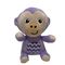 15CM Fisher Price Pluszowa fioletowa małpa Wypchane zwierzę prezent dla dzieci