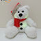 Świąteczne oświetlenie LED Pluszowy miś z czapką Świętego Mikołaja Prezent dla dzieci LED Niedźwiedź Pluszowa zabawka dla dzieci