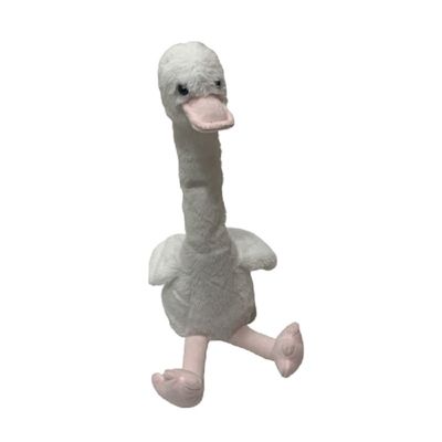 35 cm pluszowa zabawka z białej kaczki Nagrywanie mówienia podczas skręcania szyi