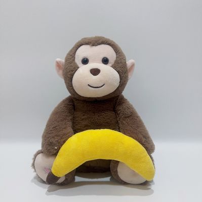 Peek A Boo Monkey with Banana Interactive Repeats Pluszowa zabawka Musical Singing Talking