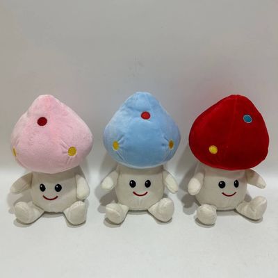 3 Clrs Talk-Back Mushroom W/ Recording &amp; Repeating Movement Plush Toy Audit BSCI