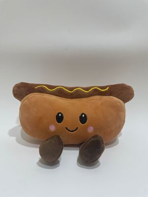 7 szt. Różnych pluszowych zabawek w kształcie hot dogów, urocze pluszaki z jedzeniem dla dzieci i dekoracji domu