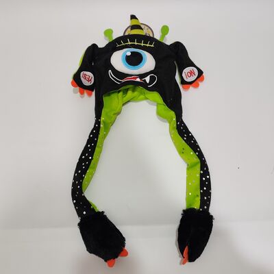 Śmieszna czapka z potworem na Halloween z poduszką powietrzną, miękki, dmuchany, zabawny kostium imprezowy