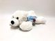 Dziecięcy biały leżący niedźwiedź polarny pluszowe zabawki na prezenty 100% PP wypełnienie bawełniane