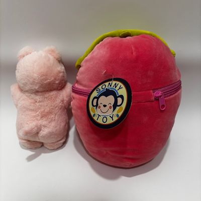 Przystosowalna Cute Stuffed Plush Toys With Zippers Świnka w kształcie truskawki