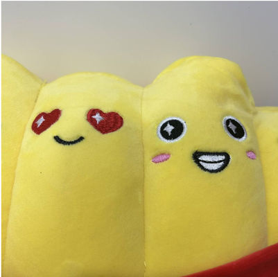 Emocjonalne frytki 35cm Cute Support Poduszka Poduszka Dekoracja domowa Przytulna pluszowa zabawka