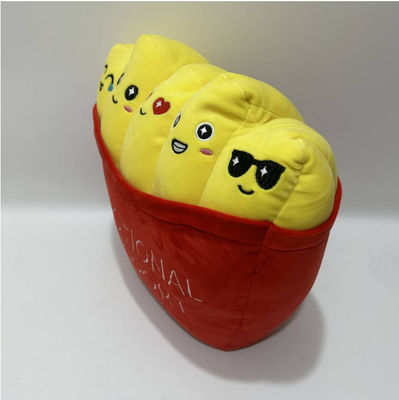 Emocjonalne frytki 35cm Cute Support Poduszka Poduszka Dekoracja domowa Przytulna pluszowa zabawka