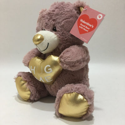 Gorąco sprzedawana hurtowa pluszowa zabawka Walentynki Teddy Bear z sercem Słodki prezent dla kochanków