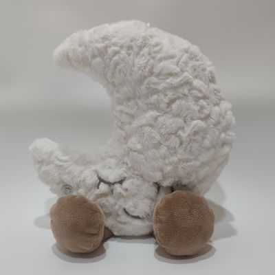 Pluszowa zabawka Księżyc do spania z efektem oddychania i światłem LED dla dzieci