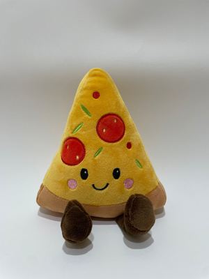 7 sztuk różnorodne pizzy plusz zabawki, urocze wypełnione jedzeniem zwierzęta dla dzieci i dekoracji domu