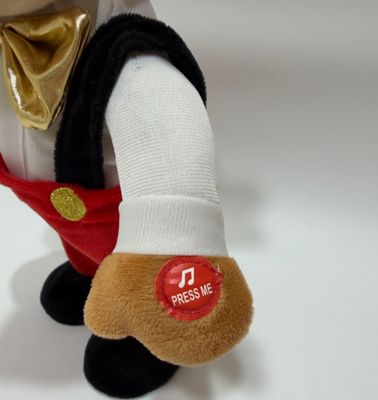 Śpiewający i Tańczący Świąteczny Święty Mikołaj i Jeleń