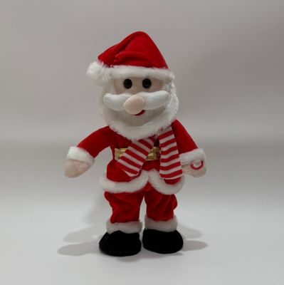 Śpiewający i Tańczący Świąteczny Święty Mikołaj i Jeleń