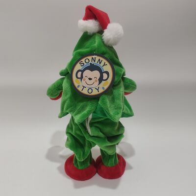 Śpiewanie i tańczenie choinki z muzyką i ruchem