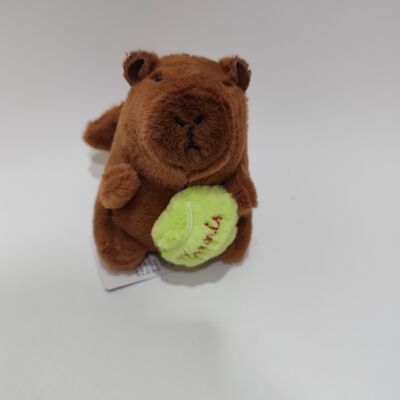 Pluszowa kapibara ze sznurkiem i machającymi skrzydłami