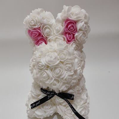 Valentine's Day Rose Bunny Plush Toy Romantic Gift for Couples