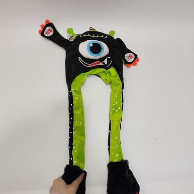 Śmieszna czapka z potworem na Halloween z poduszką powietrzną, miękki, dmuchany, zabawny kostium imprezowy