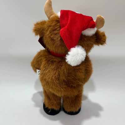 Śpiew i taniec Świąteczny Highland Cow Plush Toy Musical Animated Stuffed Animal Świąteczny Highland Cow Doll