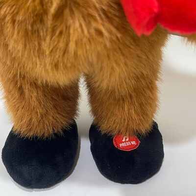 Śpiew i taniec Świąteczny Highland Cow Plush Toy Musical Animated Stuffed Animal Świąteczny Highland Cow Doll