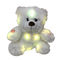 0,82ft 0,25M LED pluszowa zabawka zmieniająca kolor Miś ze światłami i muzyką Furry Hair