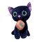 Mówiący realistyczny czarny kot Halloweenowe wypchane zwierzę 0,18 m 7,09 stopy