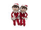 X'mas elf girl and boy Wypchane zwierzę pluszowa zabawka dla wszystkich grup wiekowych 38 cm