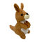 22 cm brązowy nagrywanie pluszowa zabawka mówiąca z powrotem zabawki animowane kangura